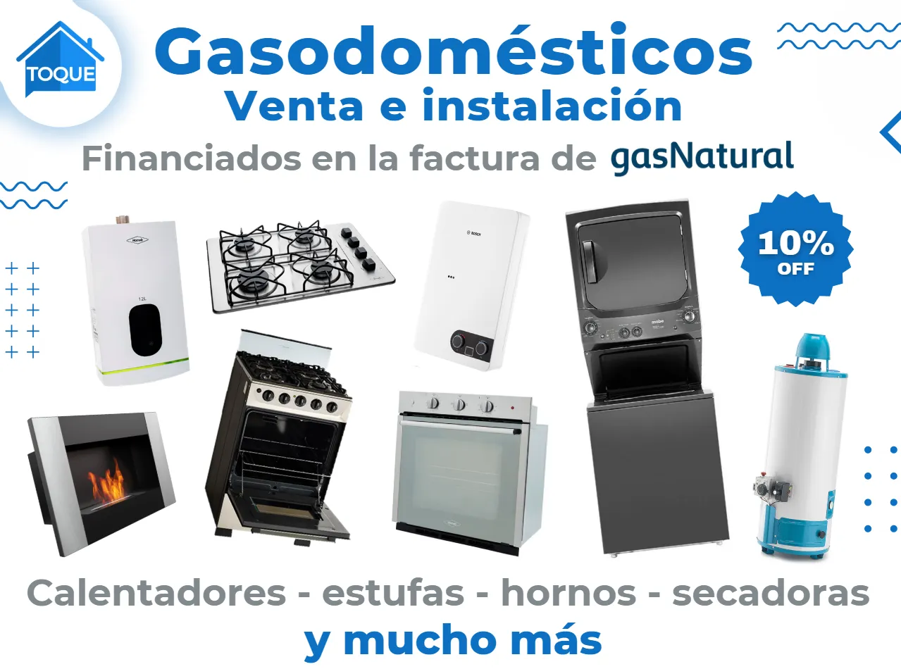 Venta e instalación de gasodomésticos - Toque de Hogar Venta e instalación de gasodomésticos - Toque de Hogar