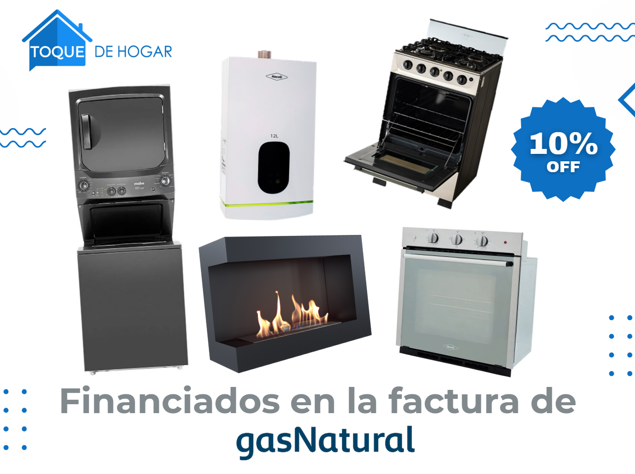 Venta e instalación de gasodomésticos en Bogotá - Toque de Hogar